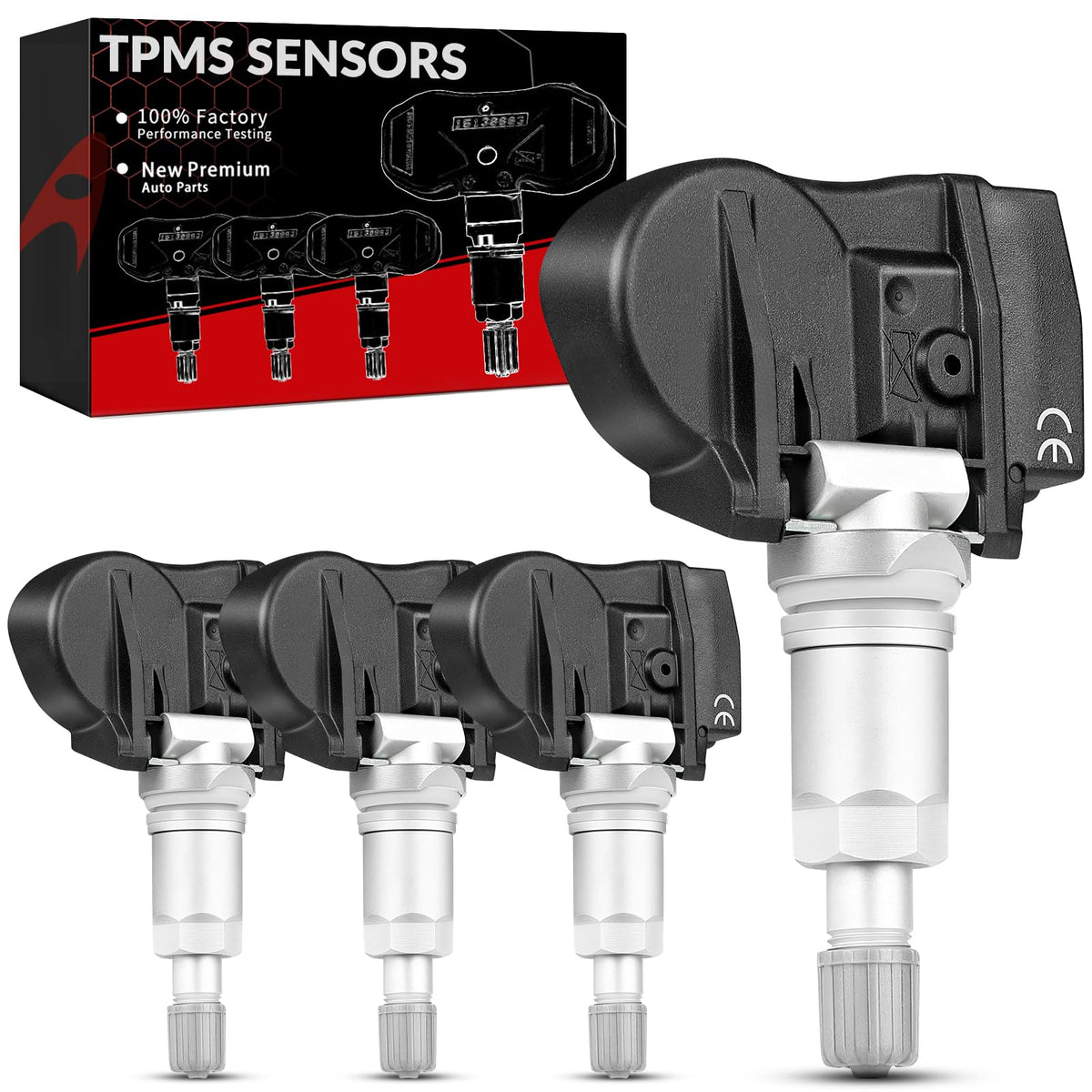 AOTPAT TPMS front view showing sensor body and valve for accurate replacement