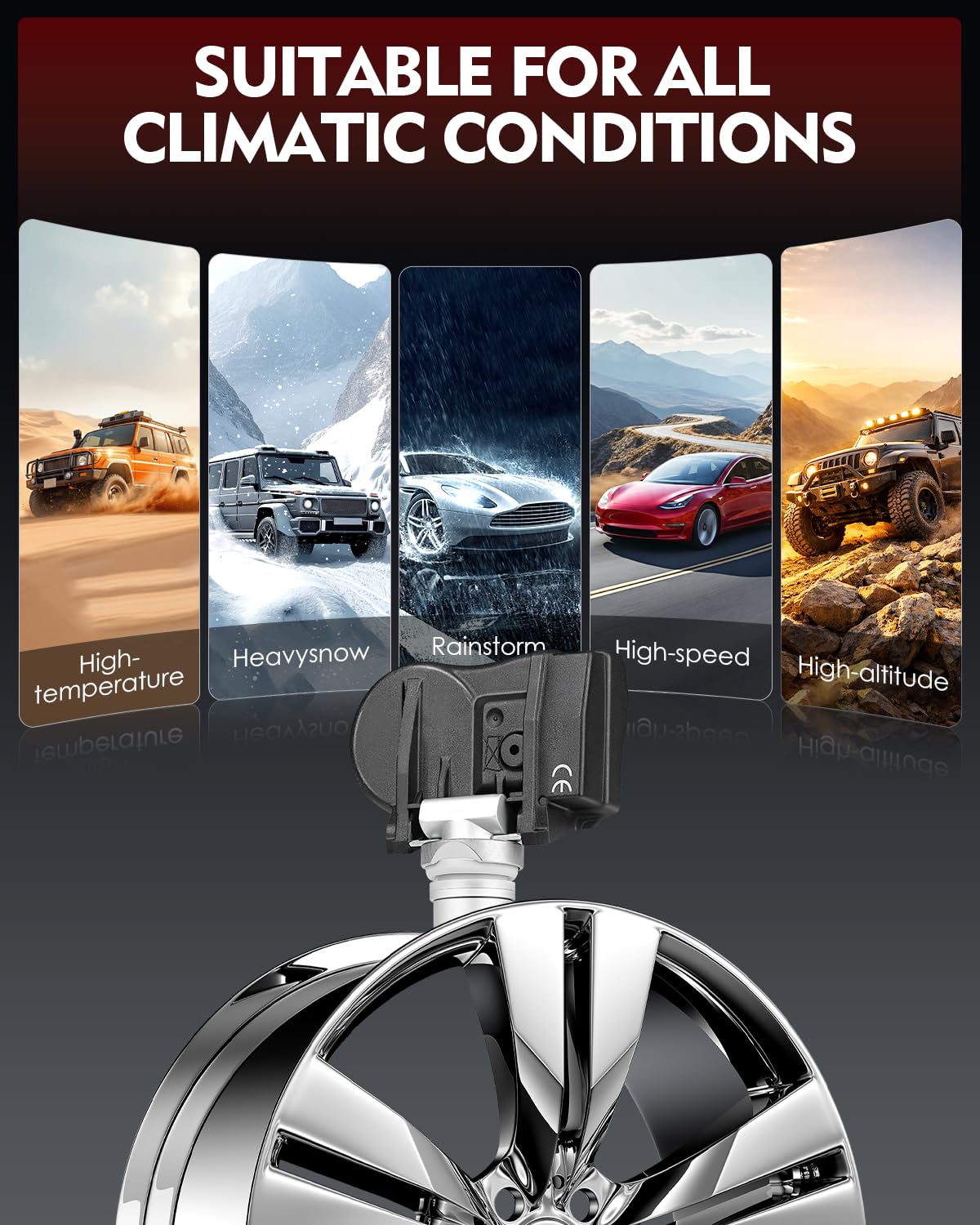 AOTPAT TPMS undergoing weather test proving durable operation in harsh conditions