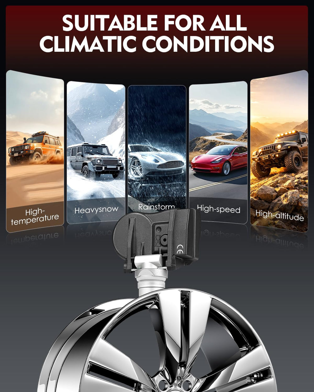 AOTPAT TPMS undergoing weather test proving durable operation in harsh conditions
