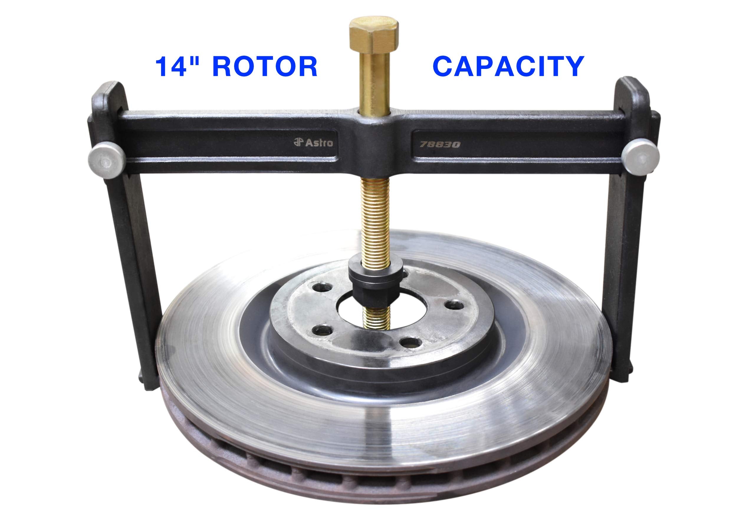 AP Astro Pneumatic tool in use removing brake rotor demonstrating controlled extraction