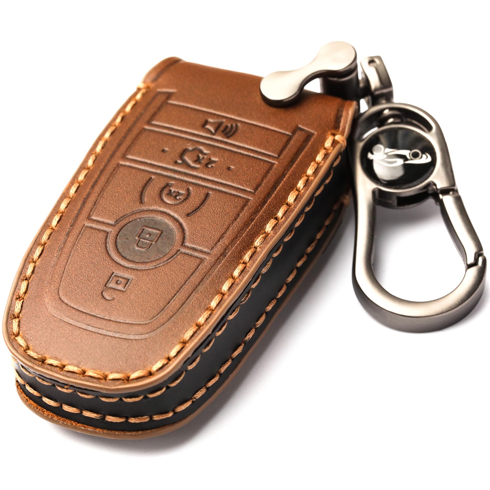 APEKUU detailed view of button cutouts for Ford key, easy access
