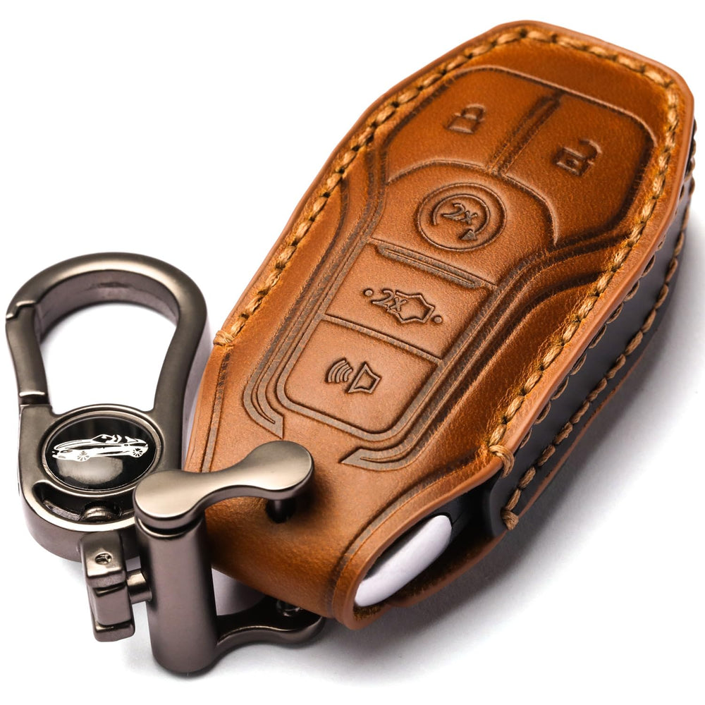 APEKUU front view leather key shell showing clean protection and polished look