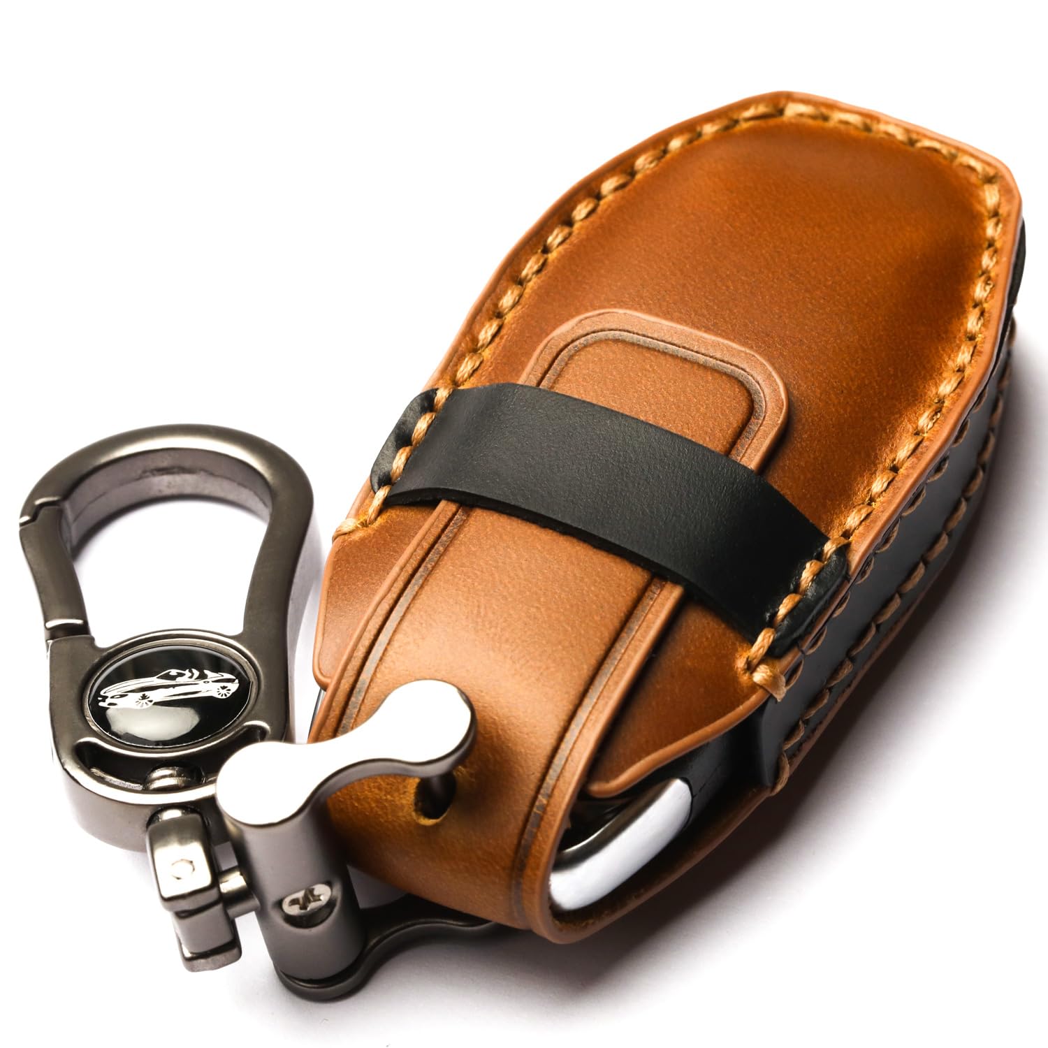 APEKUU installed on Ford key fob showing full coverage and functional buttons