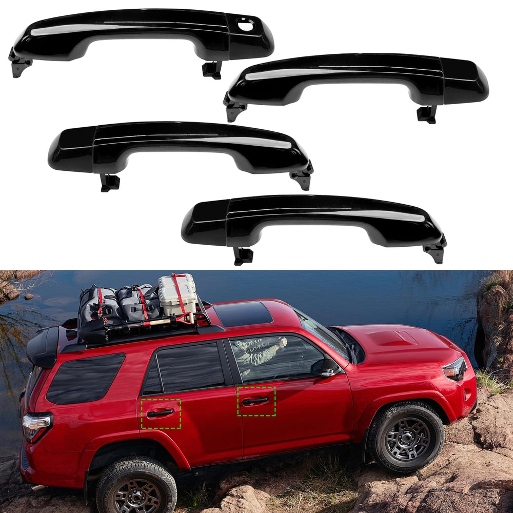 APESER handles on a 4Runner in outdoor setting showing cohesive look and upgraded curb appeal benefit