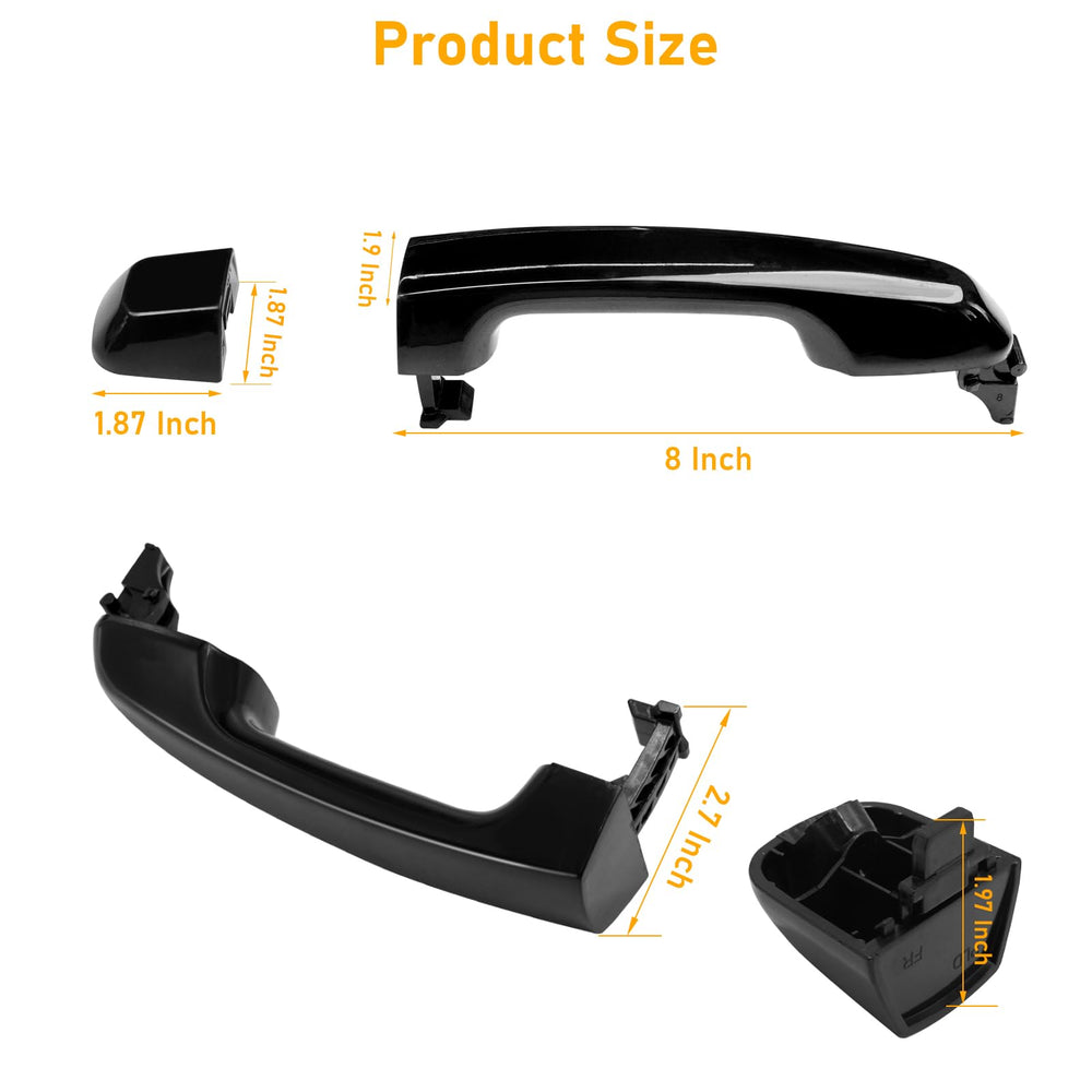 APESER handle next to ruler showing scale and accurate OEM-style sizing benefit