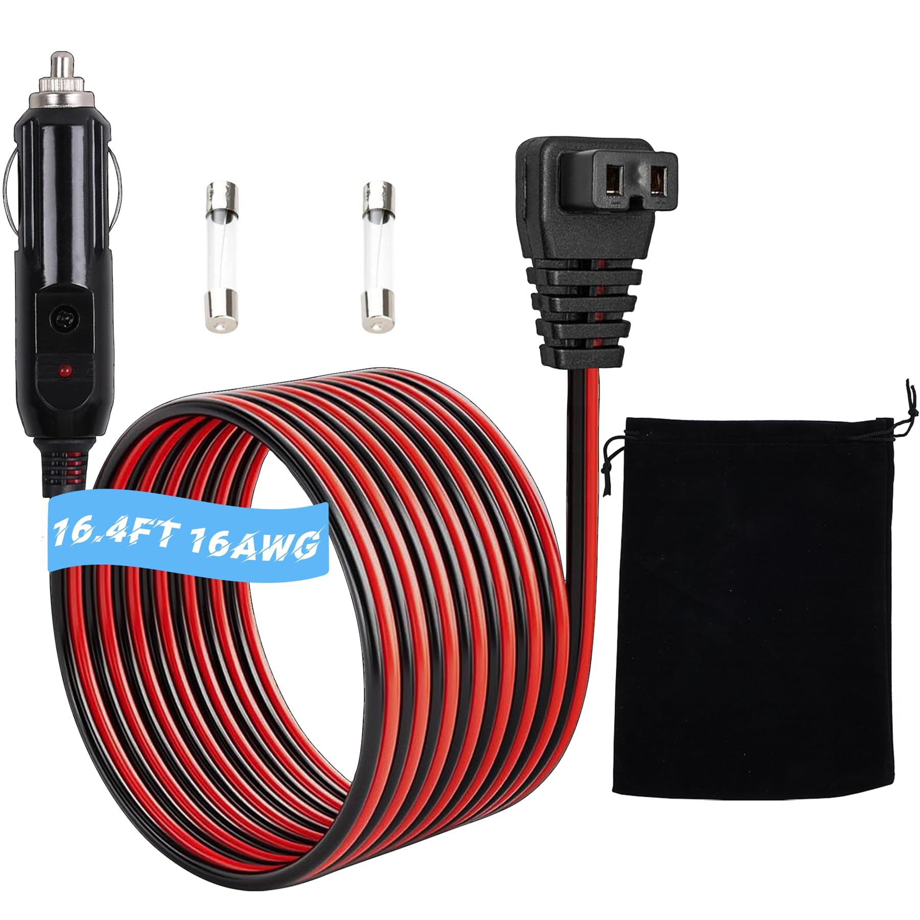 ApexscnView front view showing plug and full 16.4ft length for flexible placement