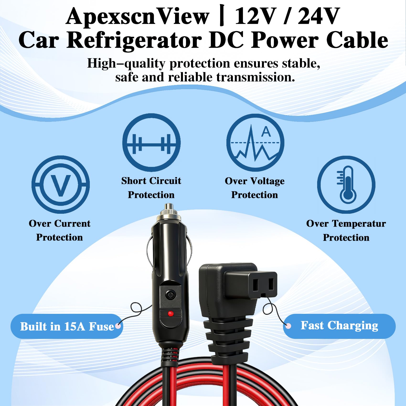 ApexscnView drawstring pocket with spare fuses and accessories for safe storage