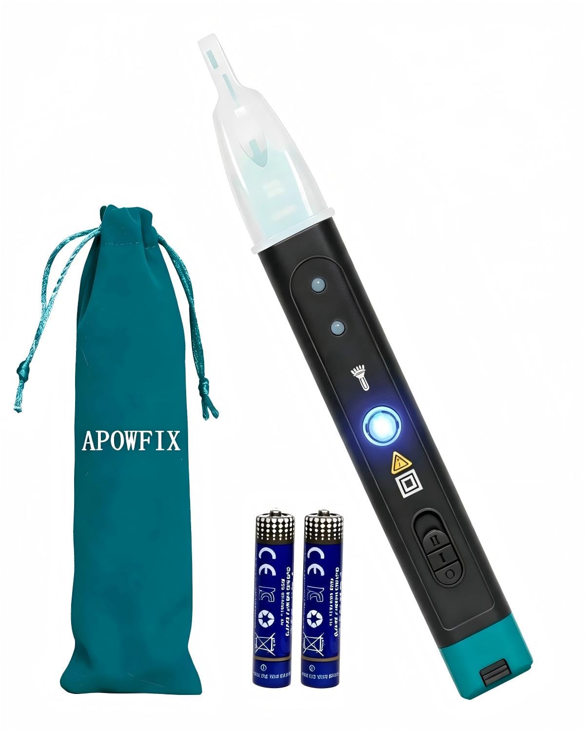 APOWFIX ignition coil tester front view showing pen shape and easy grip — quick diagnostics