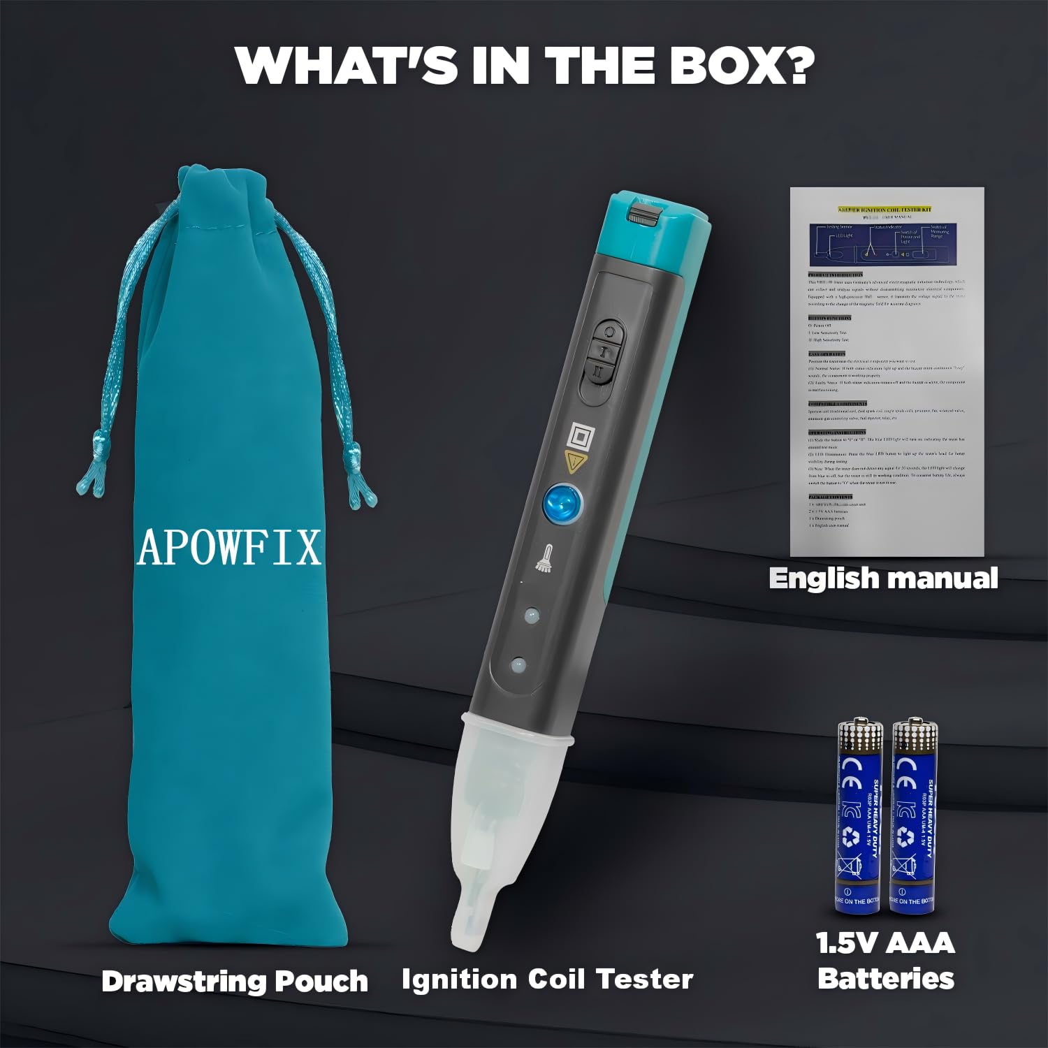 APOWFIX kit with packaging and warranty card highlighting three-year coverage