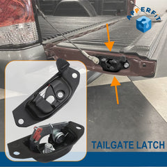 APPERFiT four latch cable bolts and included hardware laid out for quick install