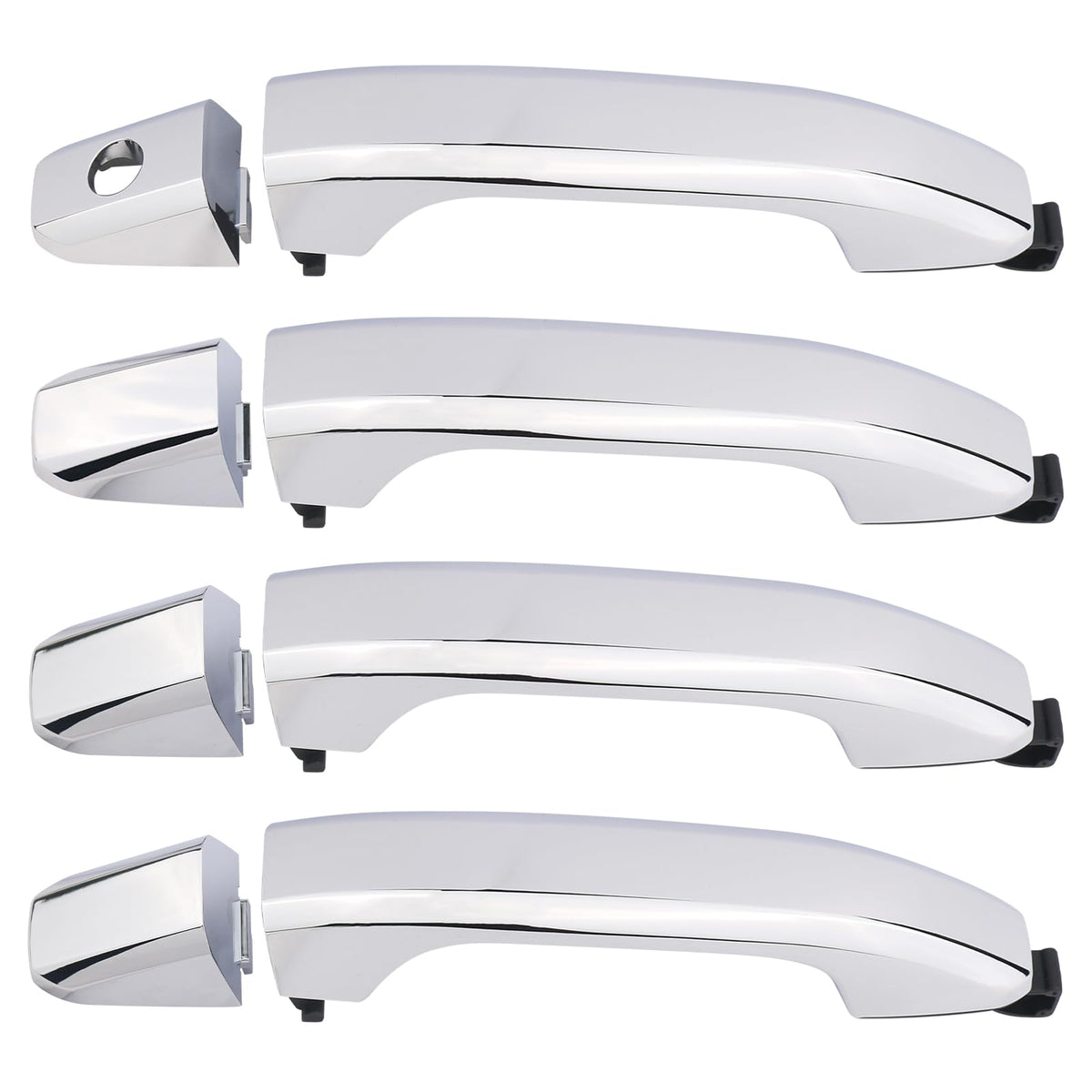 APPERFiT front packaging showing four chrome door handles and warranty benefit