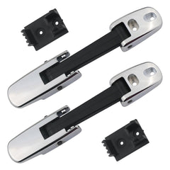 APPERFiT chrome hood latch front assembly showing parts and finish benefit