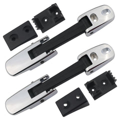 APPERFiT chrome hood latch front view showing durable finish and exact fit