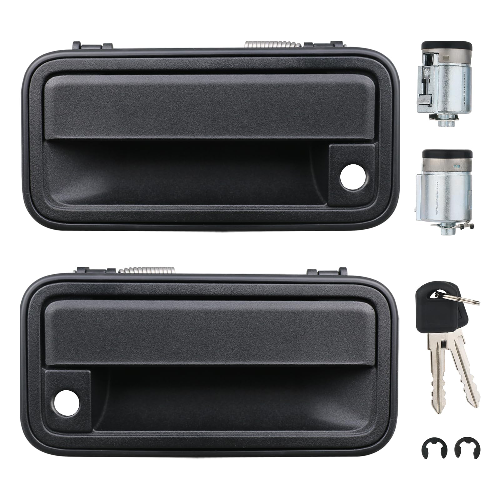 APPERFiT front door handles in package showing all included parts and fitment benefit