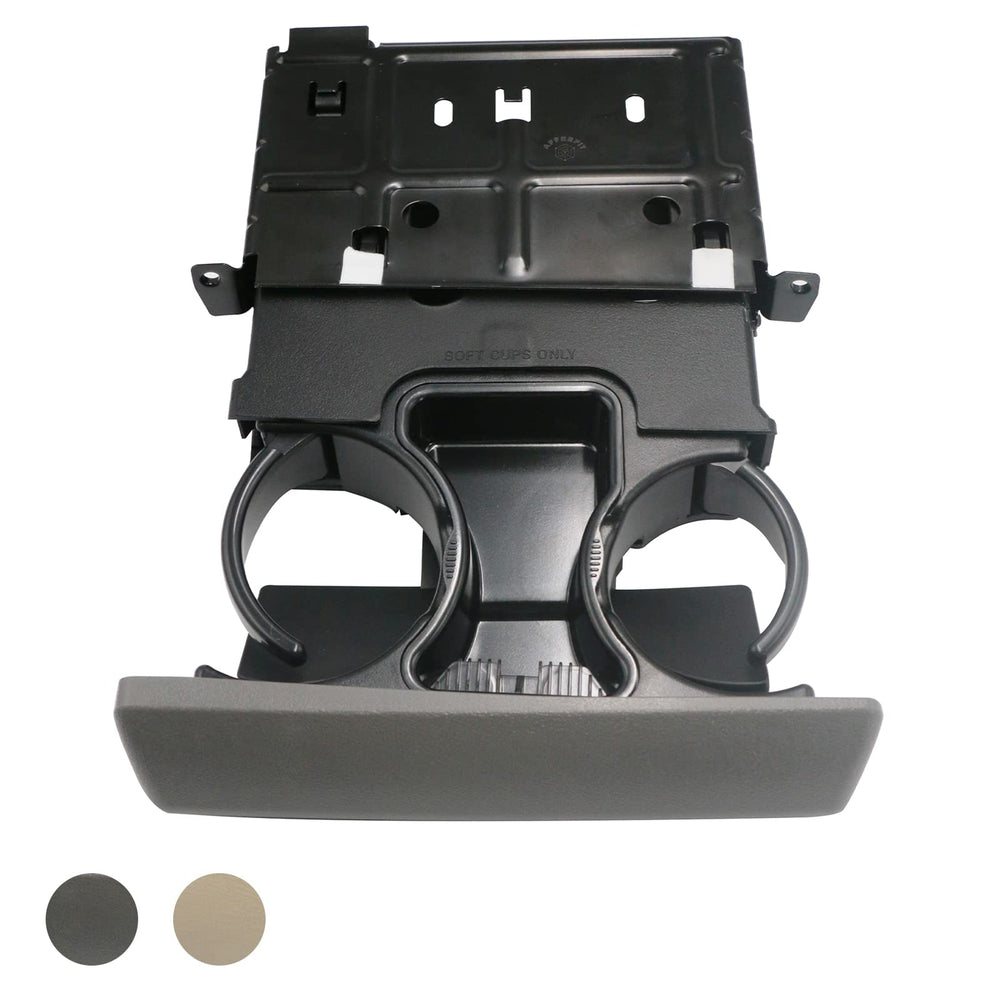 APPERFiT front view of gray dash cup holder insert showing fit and finish