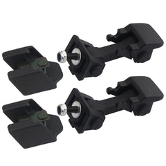 APPERFiT front view of hood latch kit showing two latches and brackets, clear identification benefit