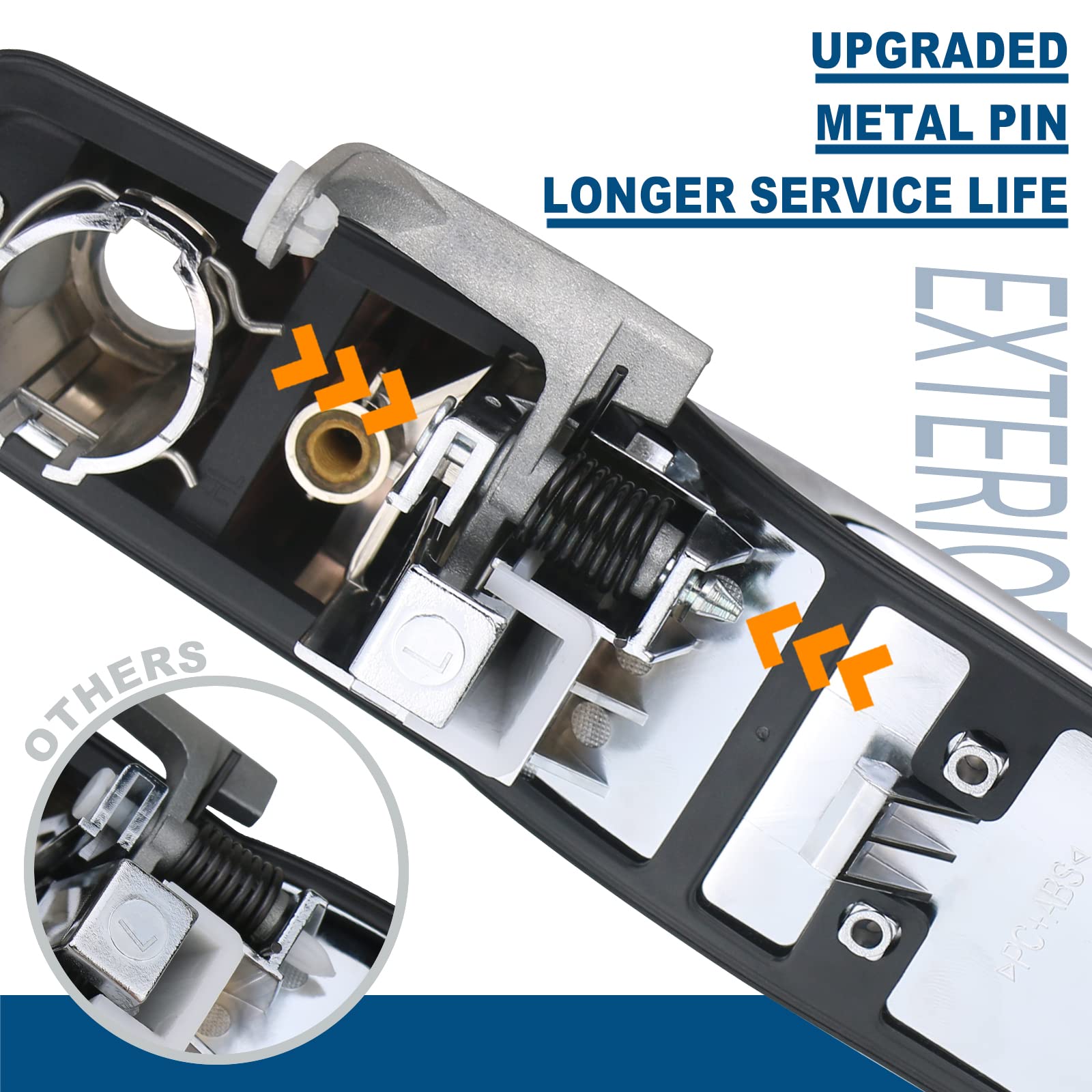 APPERFiT front passenger handle side angle showing fitment and OEM-style contours