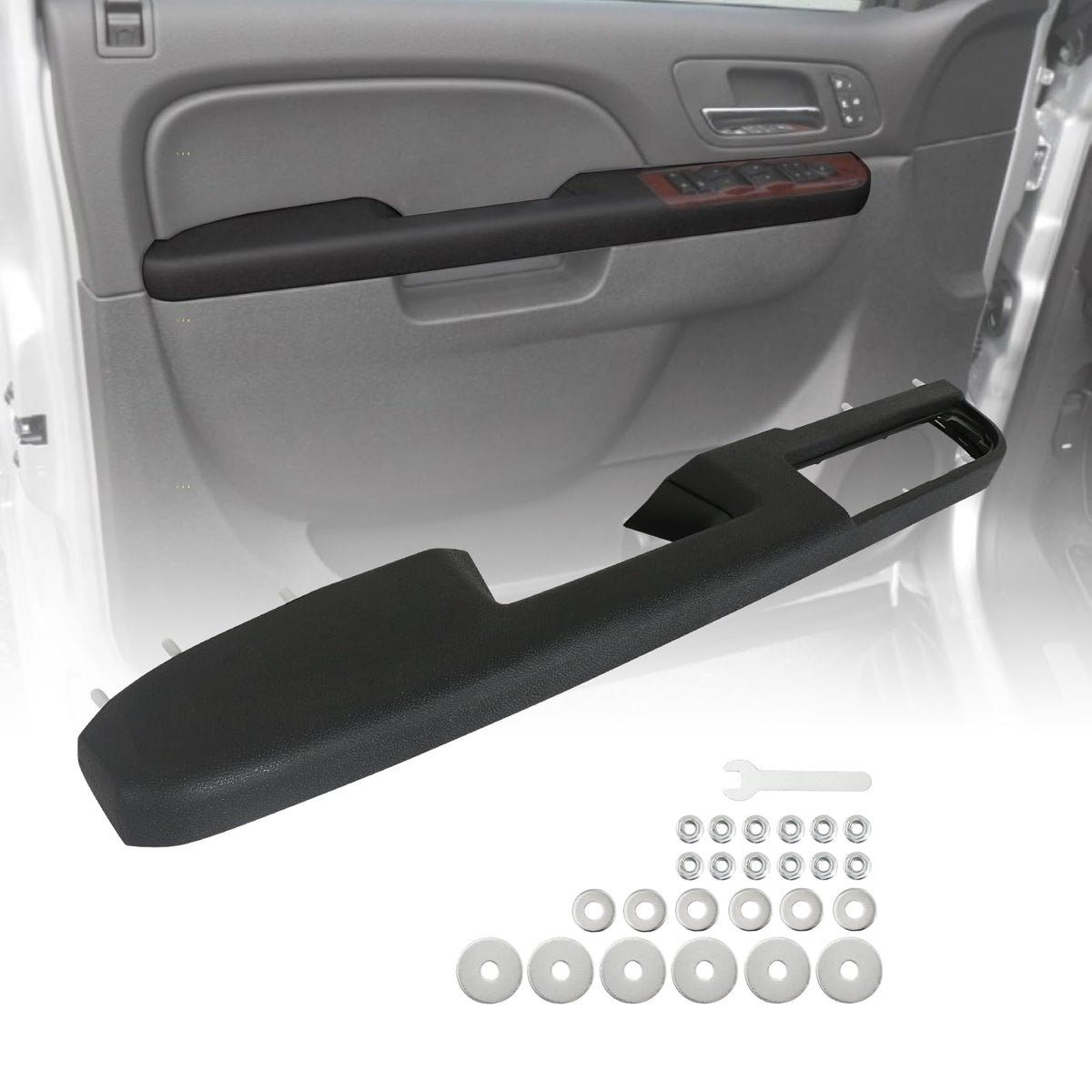 APPERFiT front view of replacement door armrest pull handle showing clean fit and finish