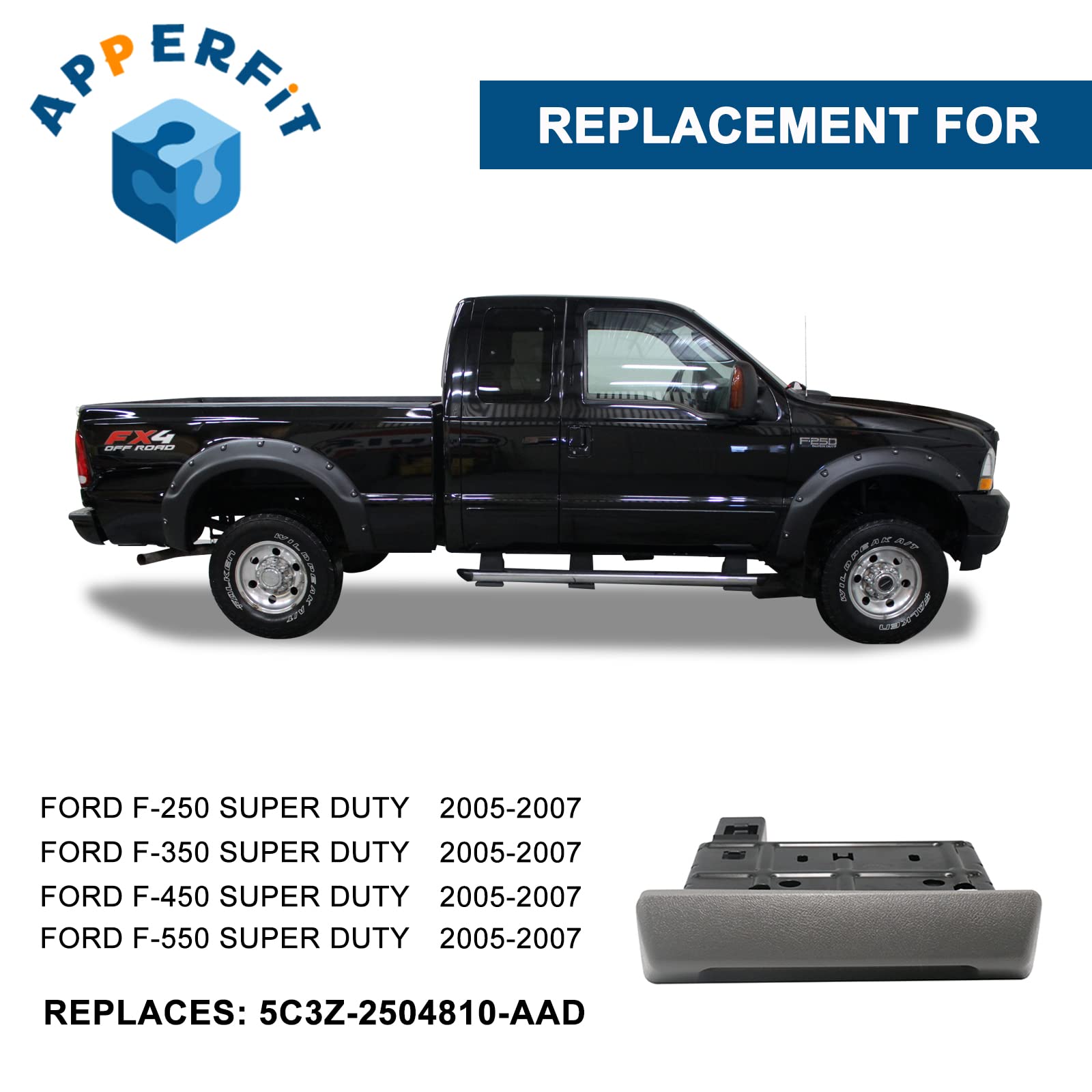 APPERFiT cup holder installed in Super Duty dash showing restored function