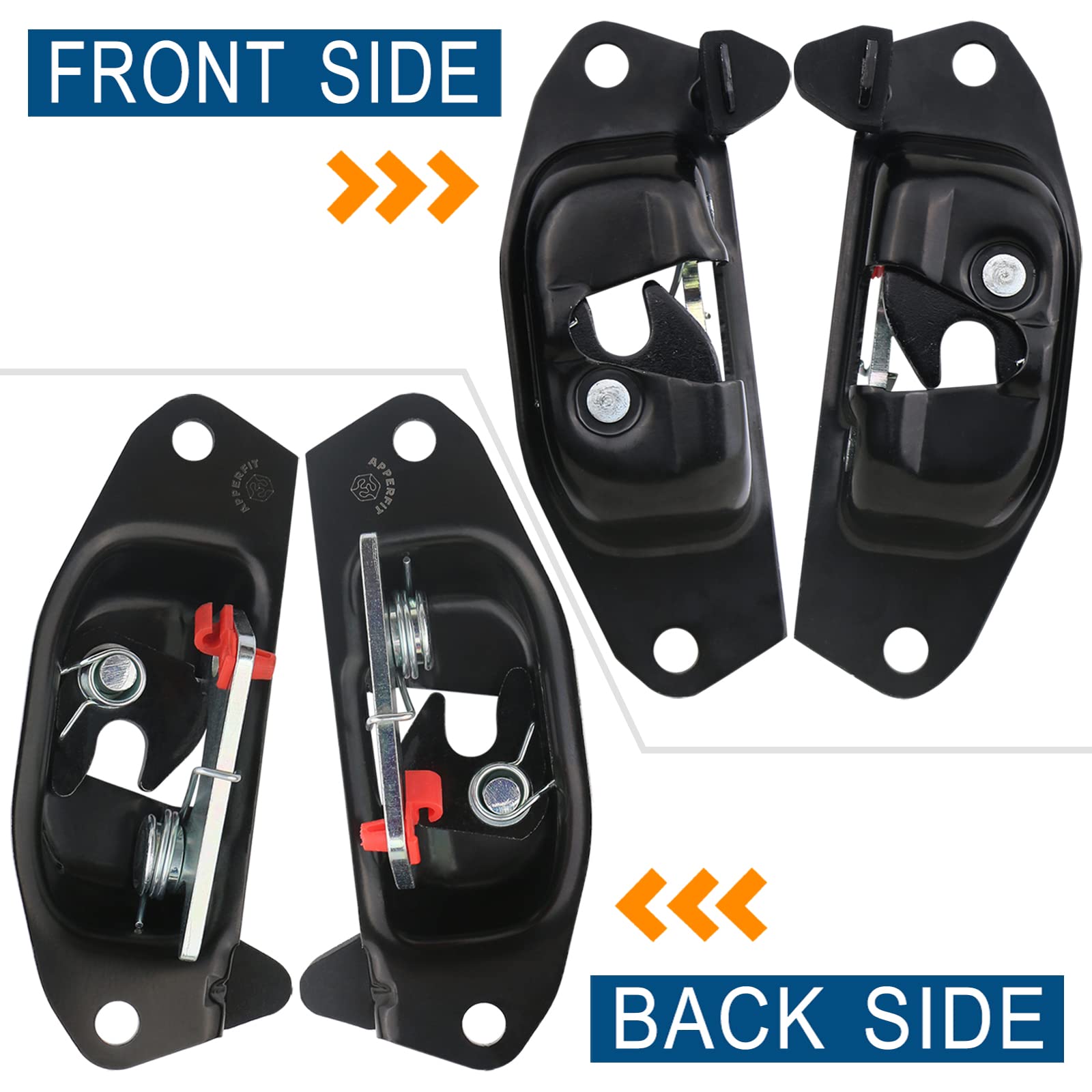 APPERFiT right-side tailgate latch installed showing precise OEM-compatible fit