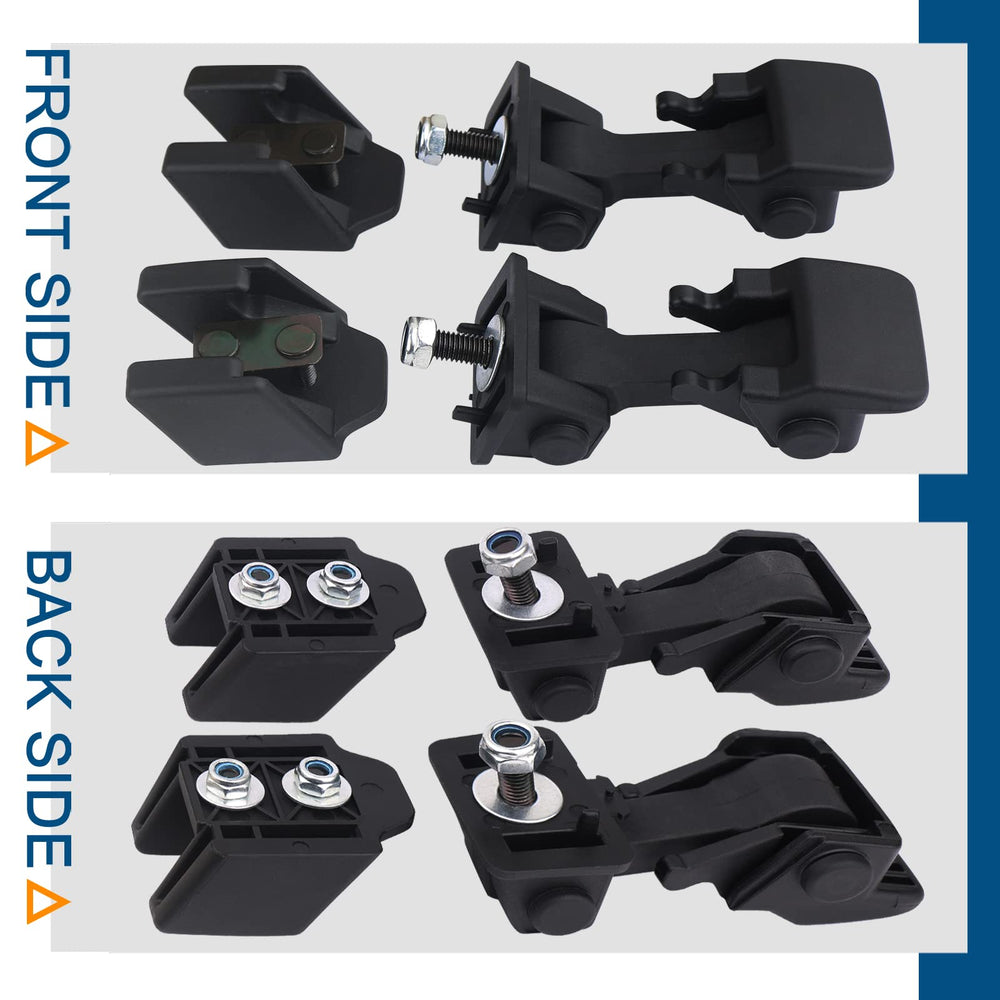 APPERFiT installed latch on Jeep Wrangler hood displaying secure closure benefit