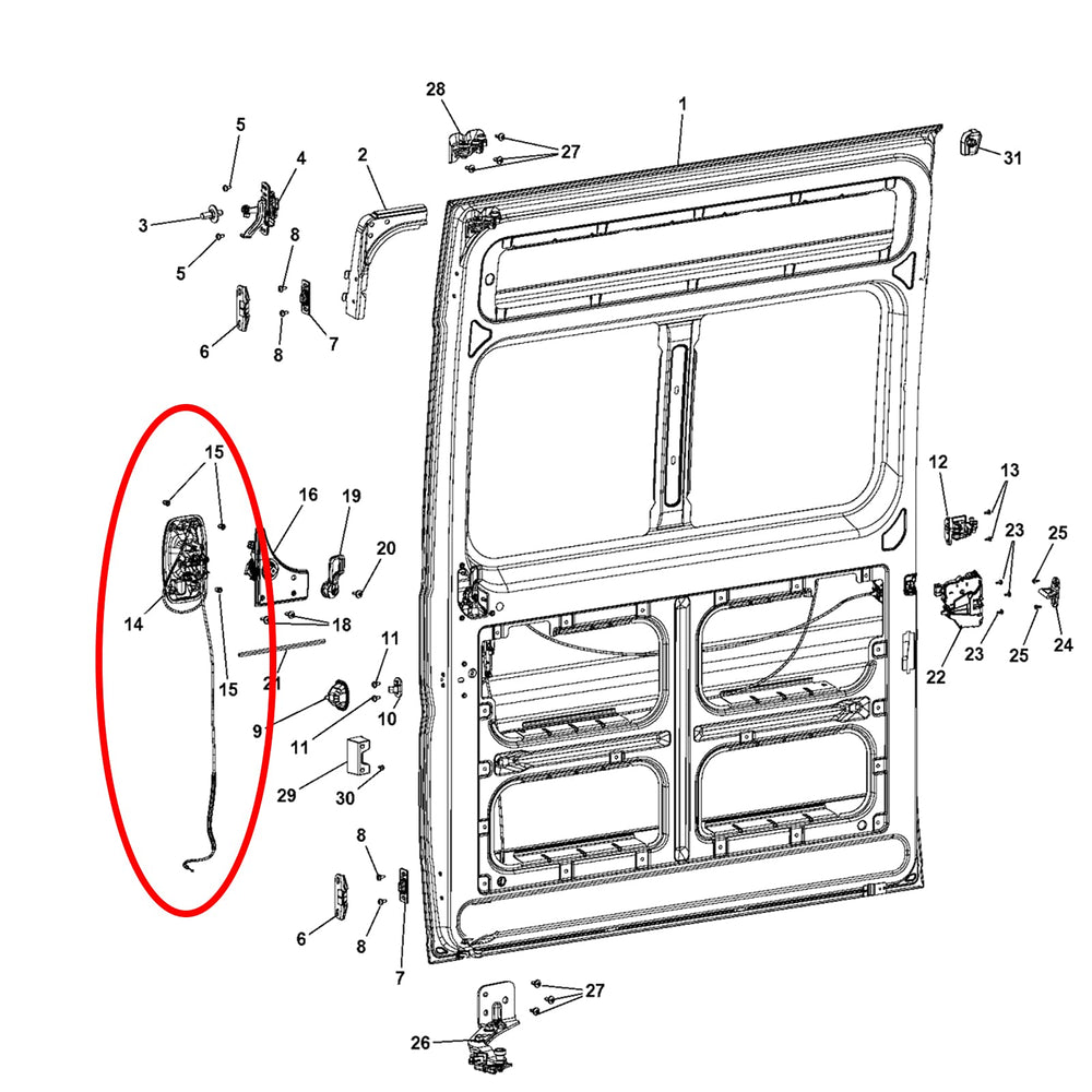 APPERFiT handle beside ruler and packaging showing scale and ready-to-install convenience