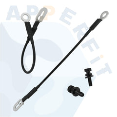 APPERFiT tailgate cable installed on Chevy truck showing restored secure tailgate support