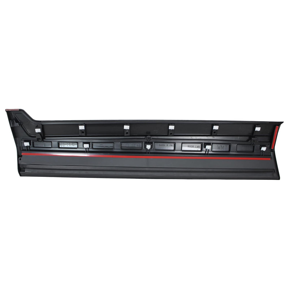 ApplianPar door molding next to ruler showing exact dimensions for proper fit