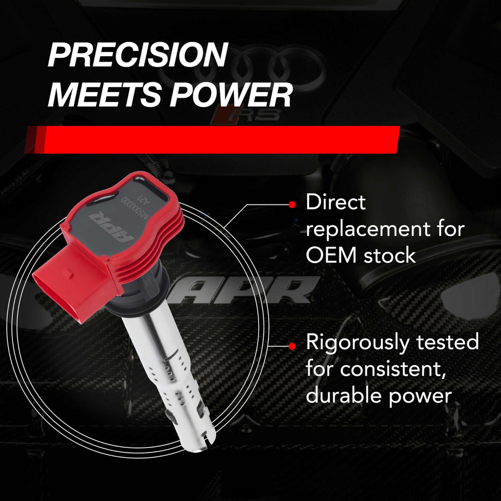 APR ignition coil MS100208 detail of spring terminal for durable contact benefit