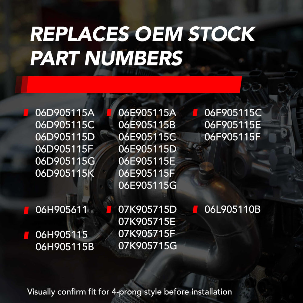 APR ignition coil MS100208 next to ruler showing exact size and fit benefit