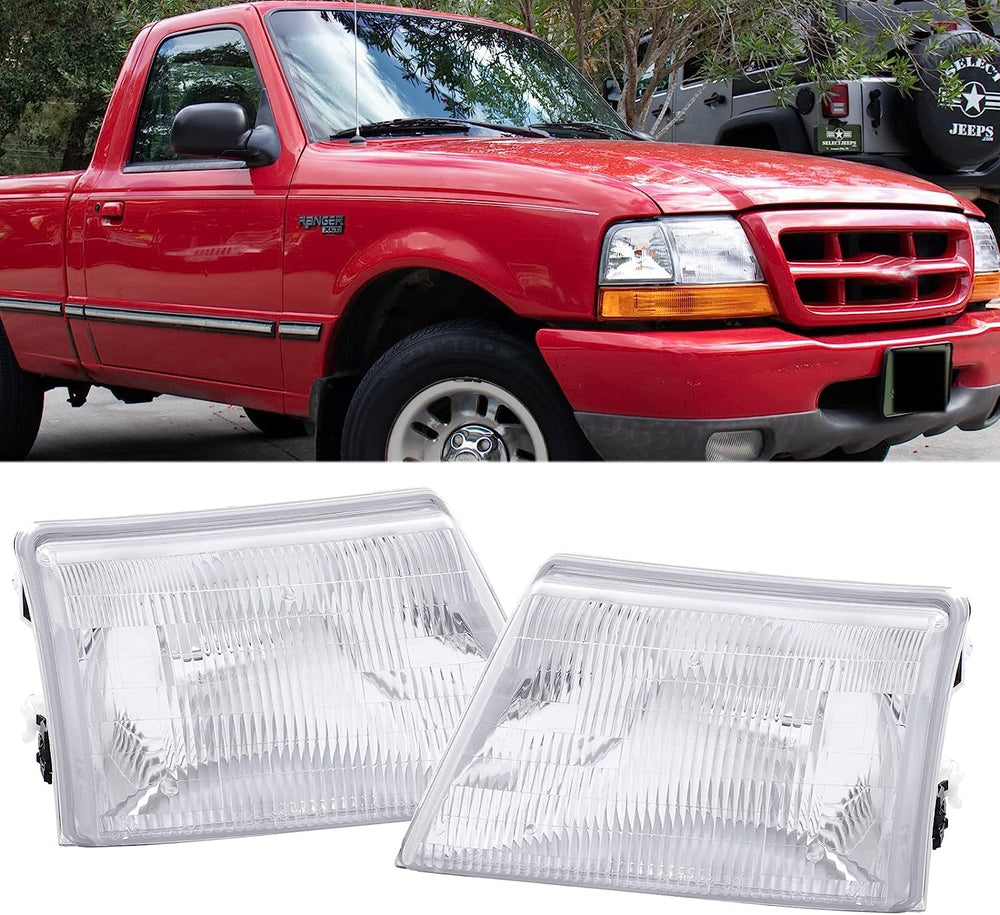 APSVE driver side headlight front view, clear beam alignment benefit