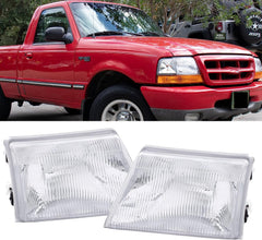APSVE driver side headlight front view, clear beam alignment benefit