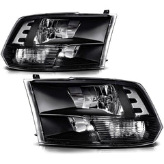 APSVE front assembly pair showing black housing and clear lens for upgraded styling