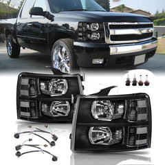 APSVE front view headlight assemblies showing exact fit and improved visibility