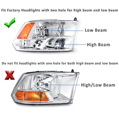 APSVE headlight mounted on Ram truck demonstrating restored appearance and visibility