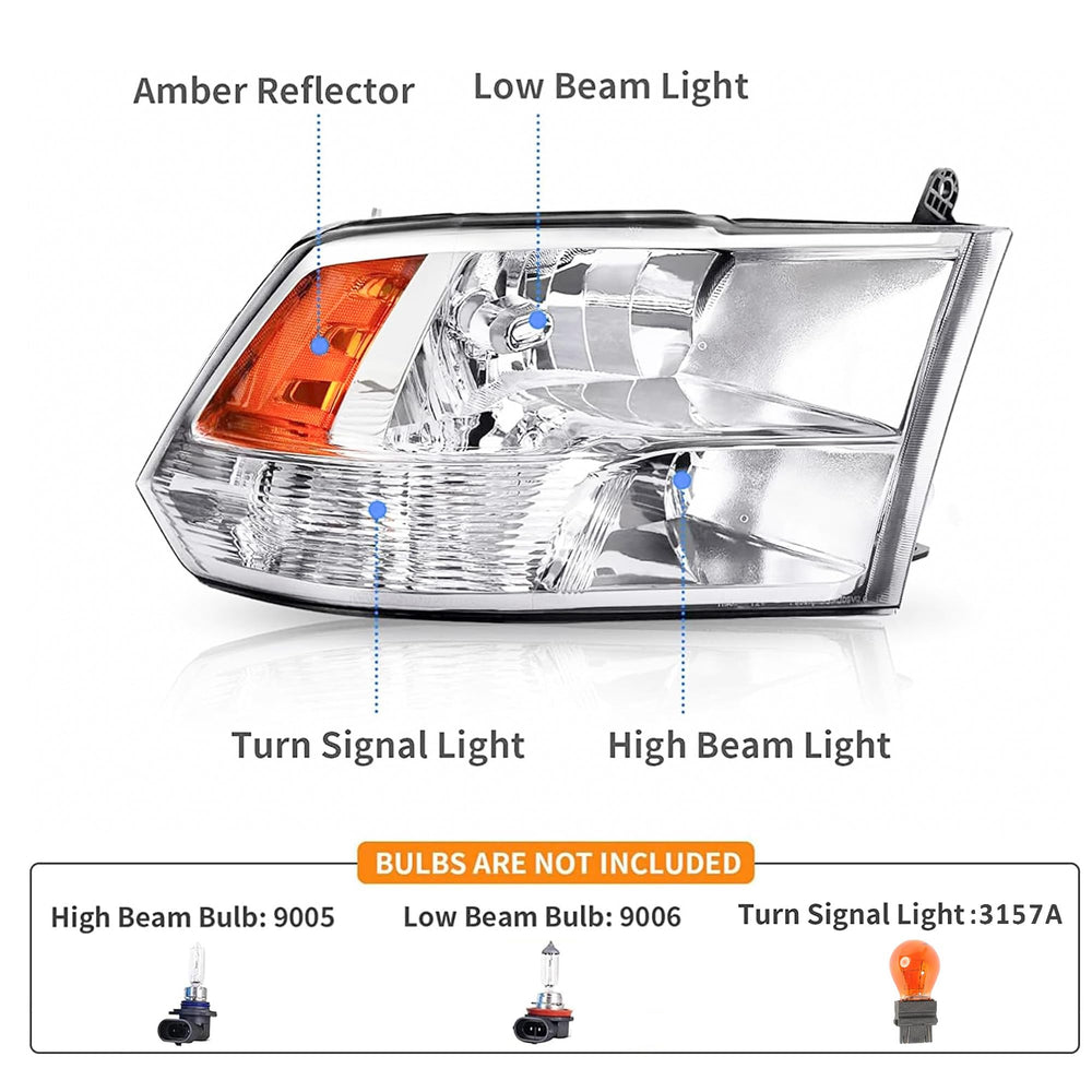 APSVE headlight beside ruler showing dimensions for accurate fitment verification