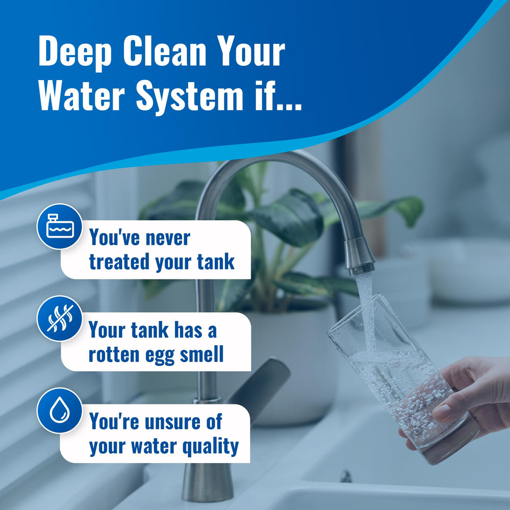 Aquamarine Water Solutions open cap close-up illustrating easy dosing