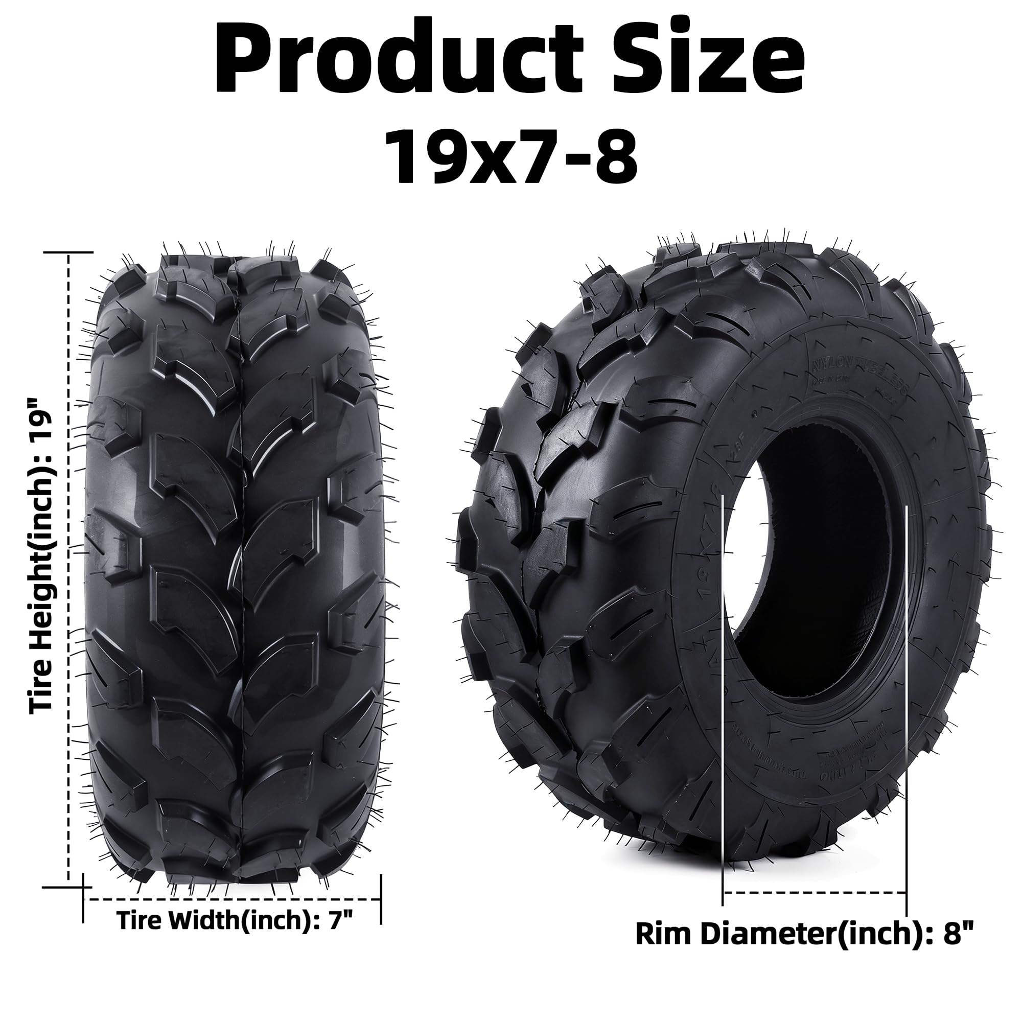 AR-PRO closeup of V-shaped tread pattern delivering improved off-road grip