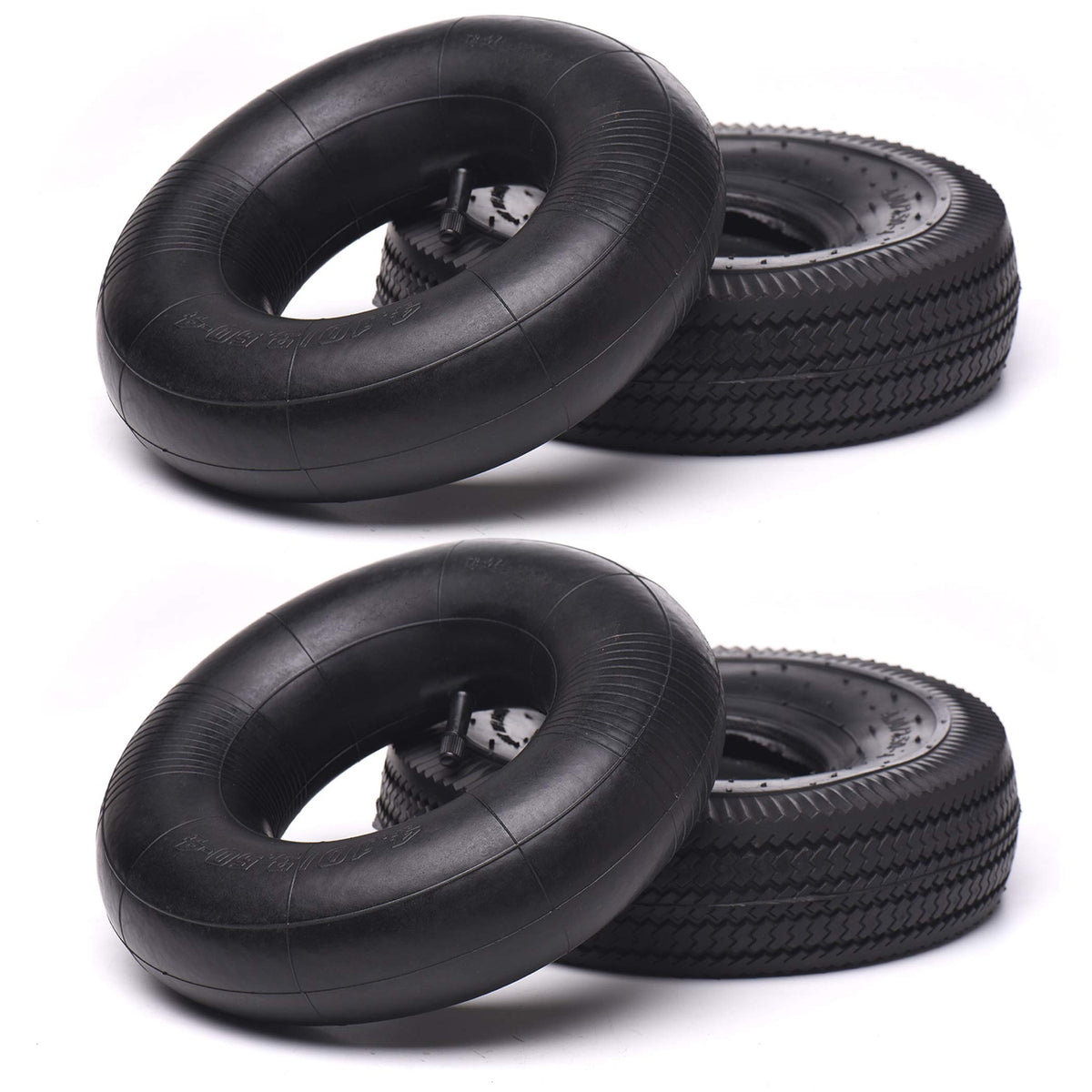 AR-PRO front view of tire and tube set showing complete replacement kit and clarity