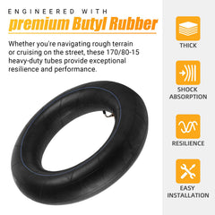 AR-PRO tube installed inside tire showing correct seating and easier installation