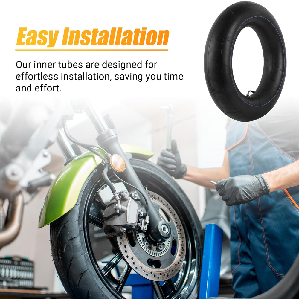 AR-PRO spare tube beside motorcycle illustrating ready-to-go backup and reduced downtime