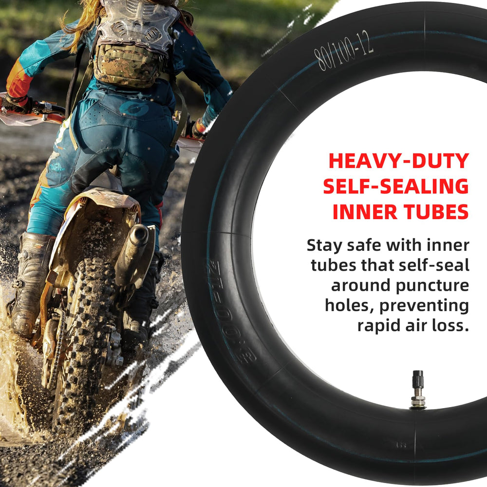 AR-PRO tube on a dirt bike in trail setting showing riding durability