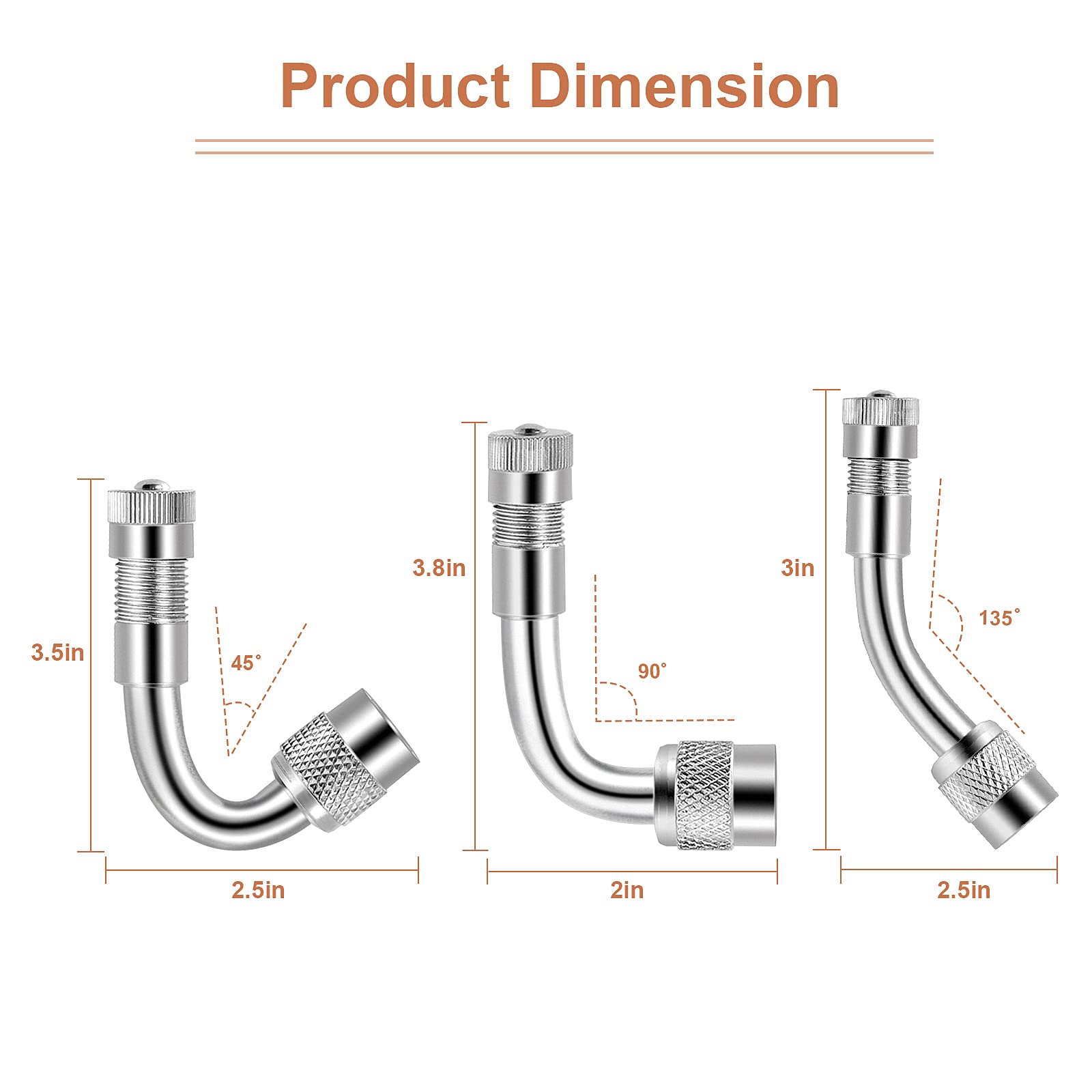 Aracey brass angled adaptors grouped, flexible access in tight spaces