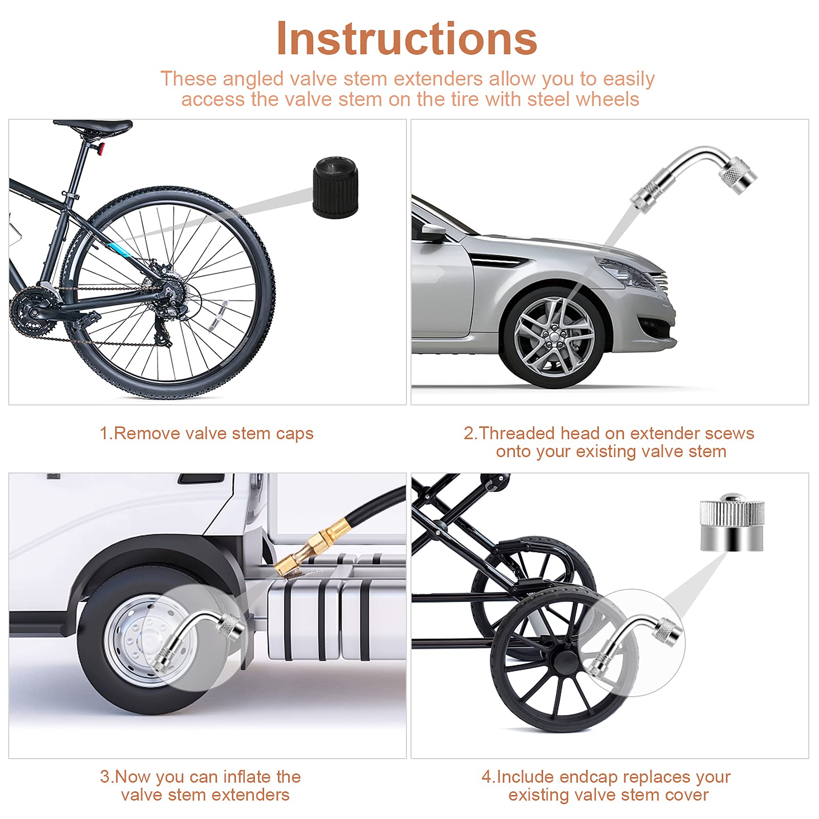 Aracey kit in RV rear wheel service scene, safer roadside checks