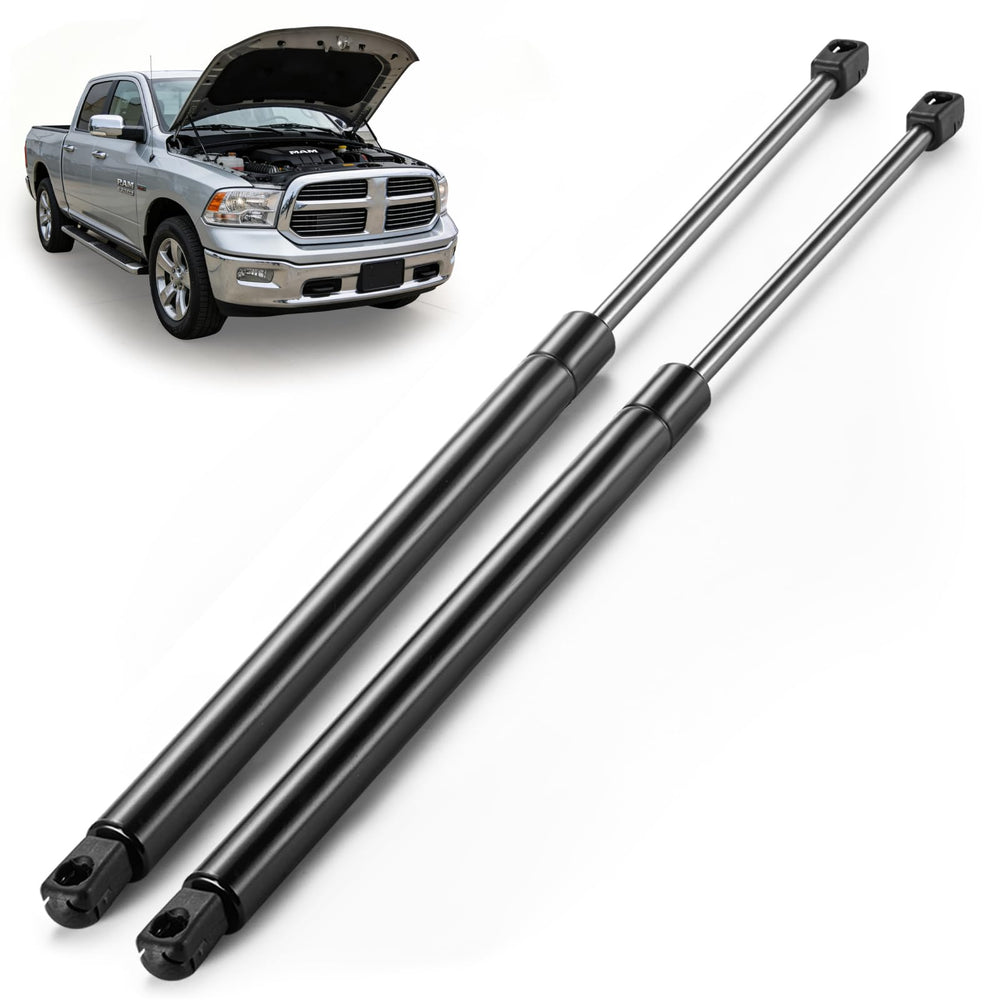 ARANA front view of packaged hood struts showing OEM-fit benefits