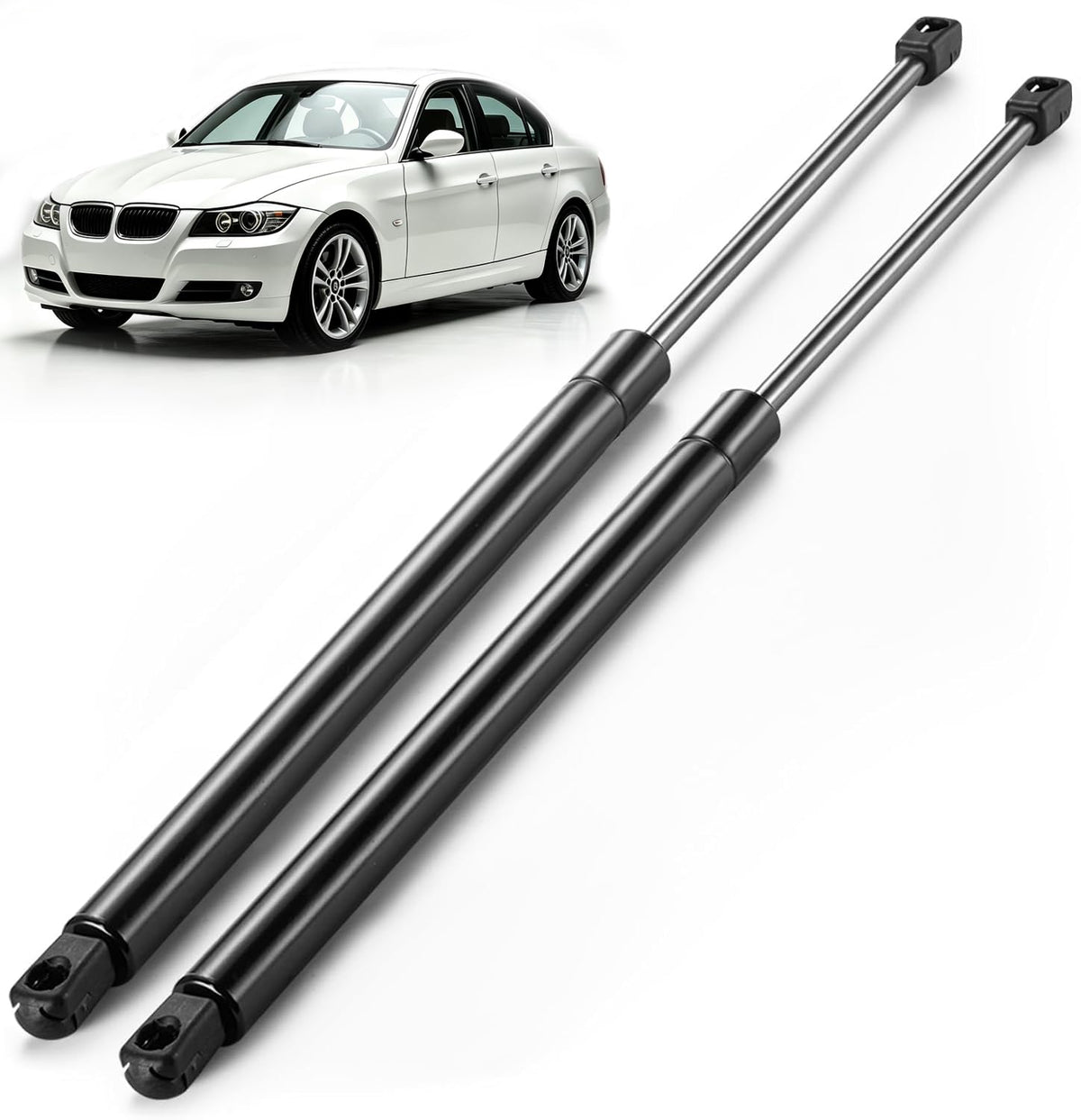 ARANA front view of trunk struts showing full length and fit benefit