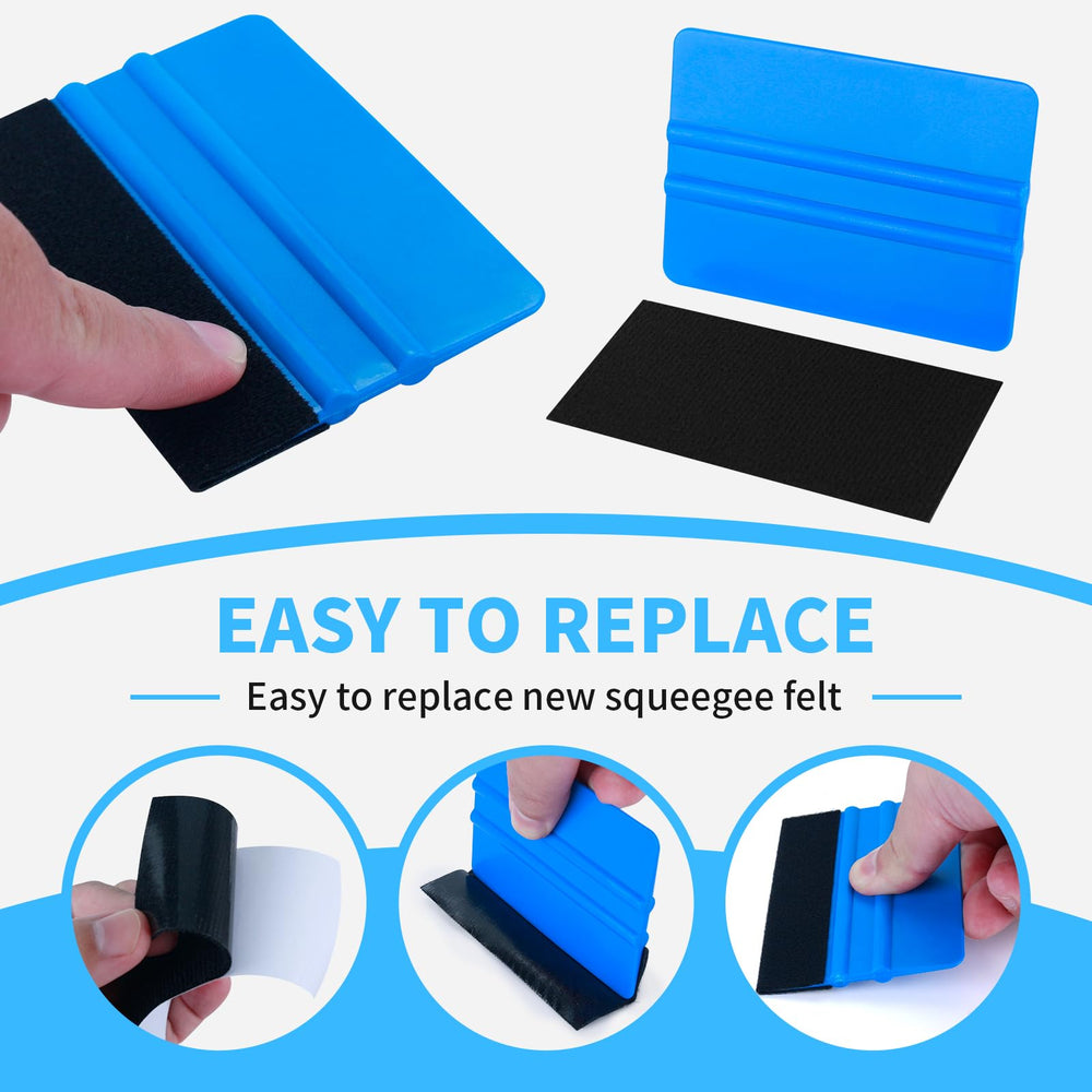 Arayker 4-inch squeegee held in hand to show scale and precise control advantage