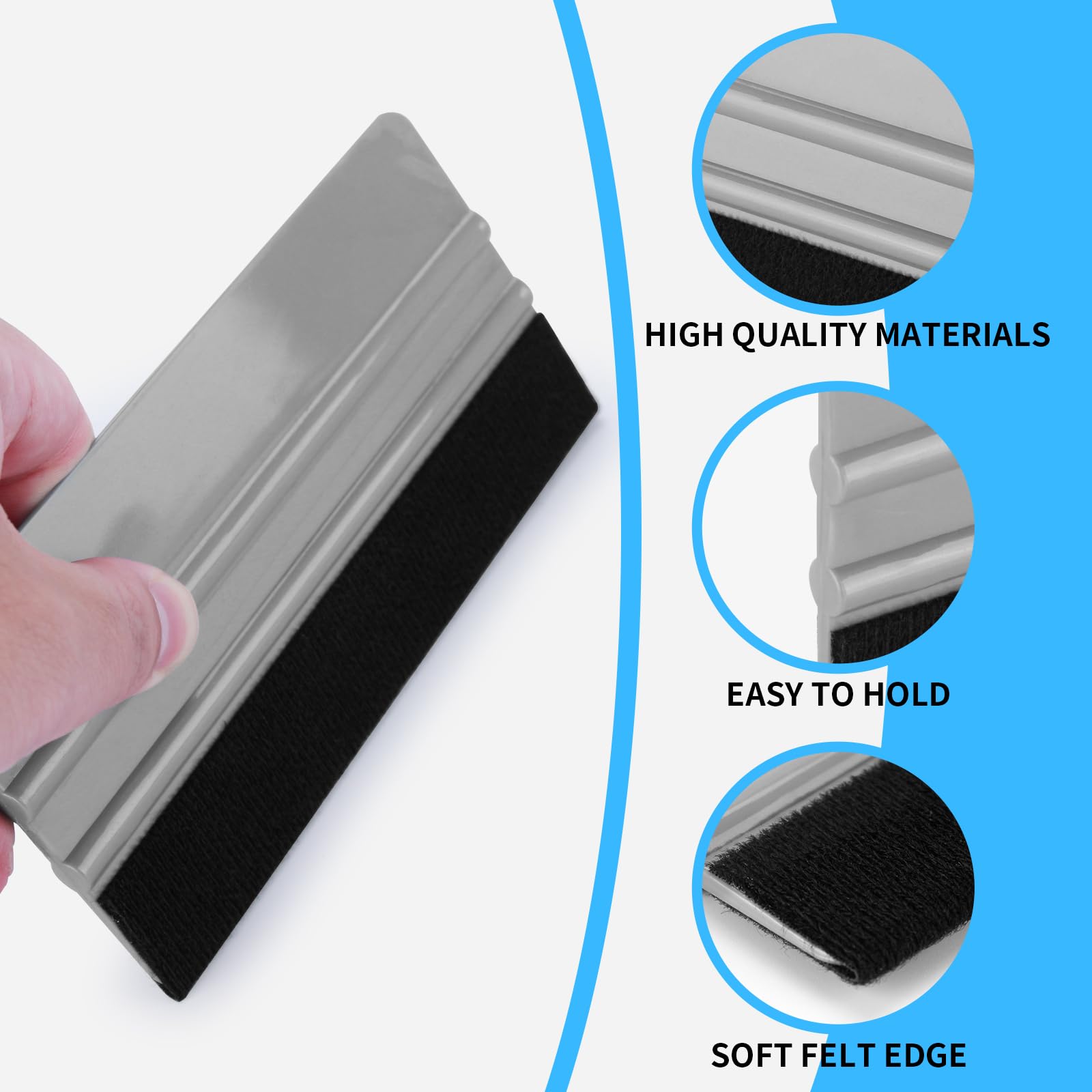 Arayker 6-inch squeegee smoothing car wrap panel for fast, even coverage