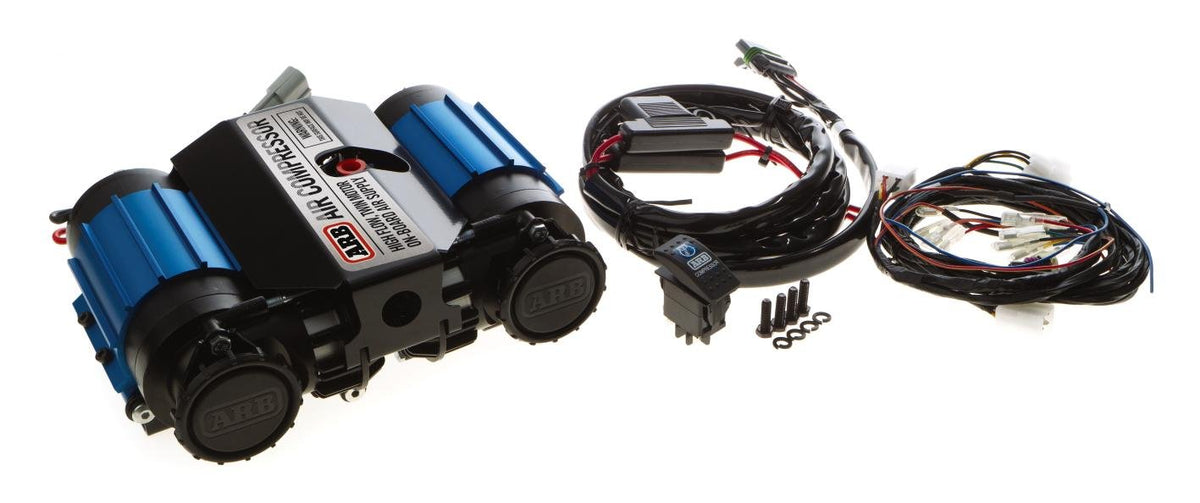ARB front assembly showing compact twin compressor for reliable airflow