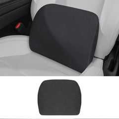 Arcoche front view of black lumbar pillow showing sleek fit and improved posture